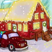 Santa Delivery Truck logo