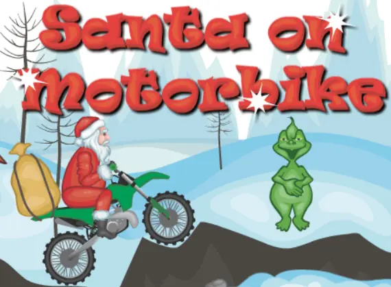 Santa on Motorbike logo