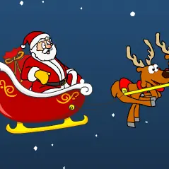 Santa, Santa, high in the sky logo