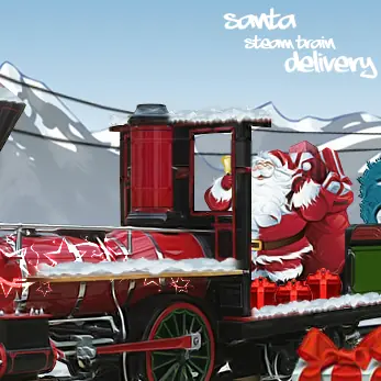 Santa Steam Train Delivery logo