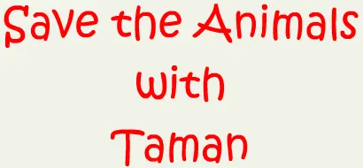 Save the Animals with Taman logo