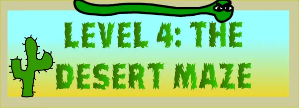 Save The Blobs Level 4: The Desert Maze logo