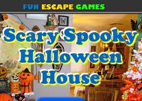 Scary Spooky Halloween House logo