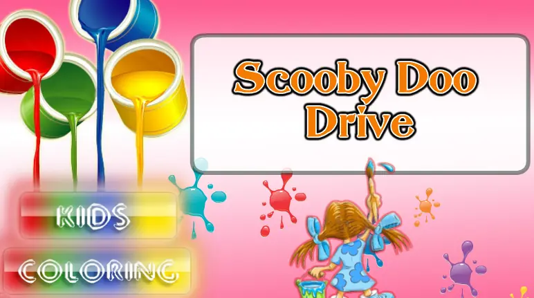 Scooby Doo Drive Kids Coloring logo