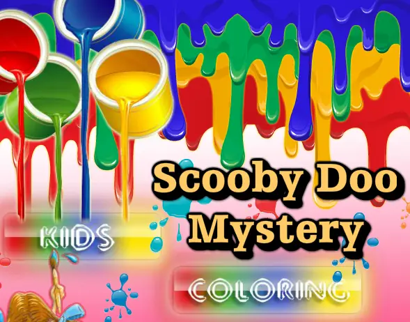 Scooby Doo Mystery Kids Coloring logo