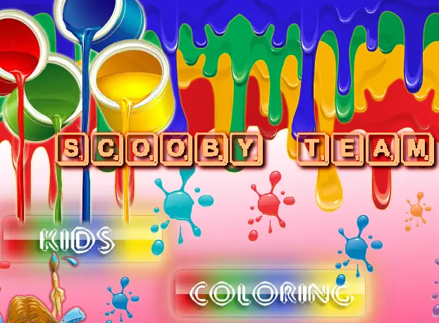 Scooby Team Kids Coloring logo