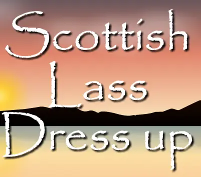Scottish Lass Dress up logo