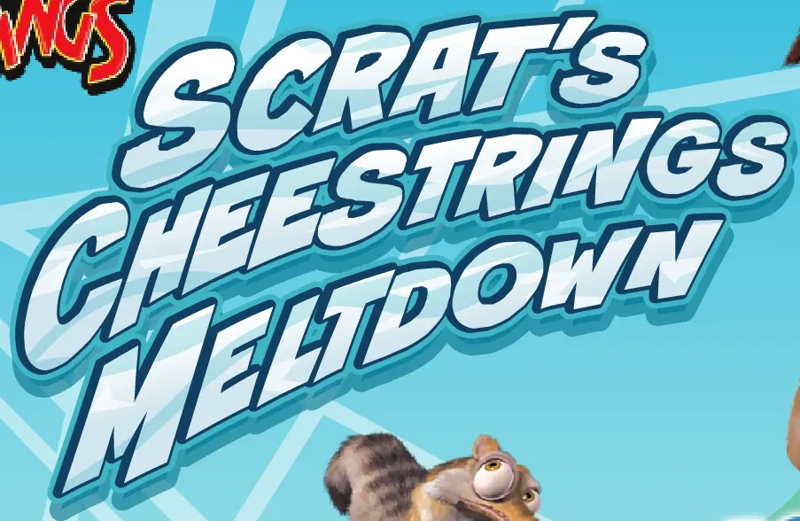 Scrat's Cheesestrings Meltdown logo