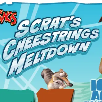 Scrat's Cheestrings Meltdown logo