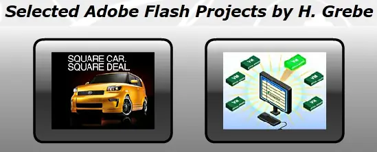 Selected Adobe Flash Projects by H. Grebe logo