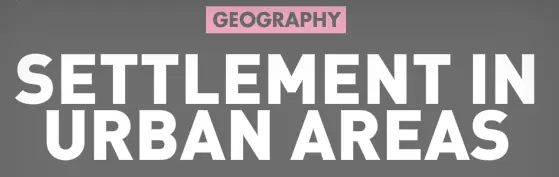 Settlement in Urban Areas logo