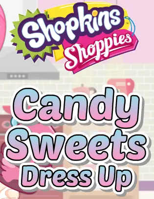 Shopkins Shoppies Candy Sweets Dress Up logo