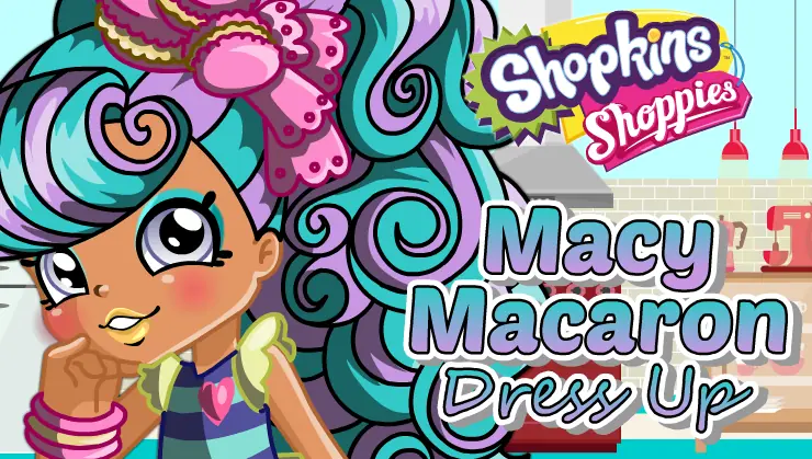 Shopkins Shoppies Macy Macaron Dress Up logo