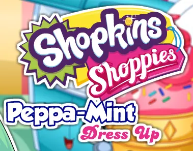 Shopkins Shoppies Peppa-Mint Dress Up logo