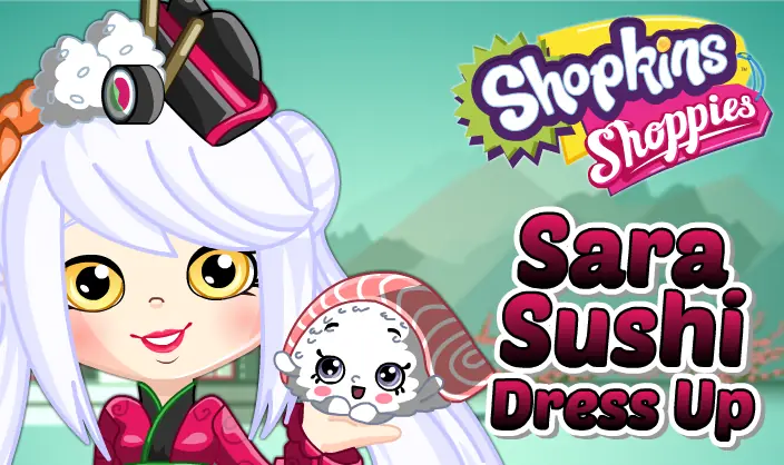 Shopkins Shoppies Sara Sushi Dress Up logo