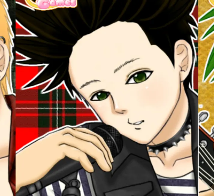 Shoujo manga avatar creator: Punk boy logo