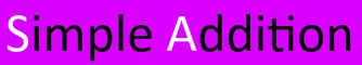 Simple Addition logo