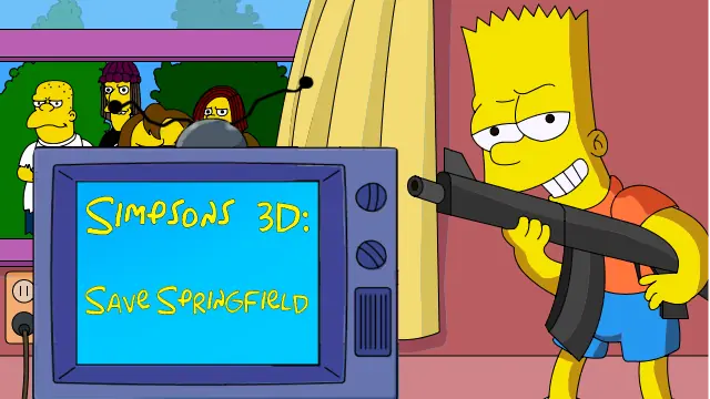 Simpsons 3D: Save Springfield logo
