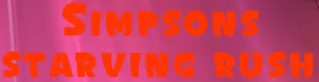 Simpsons Starving Rush logo