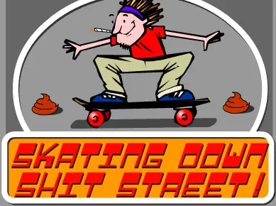 Skating Down Shit Street logo