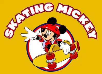 Skating Mickey logo