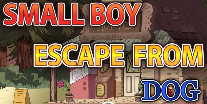 Small Boy Escape from Dog logo