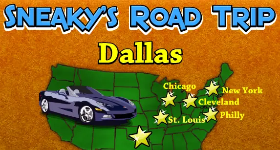 Sneaky's Road Trip: Dallas logo