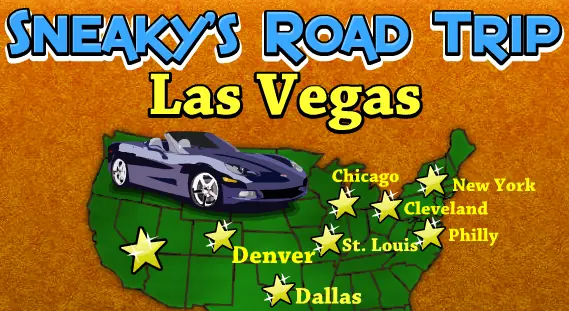Sneaky's Road Trip: Las Vegas logo