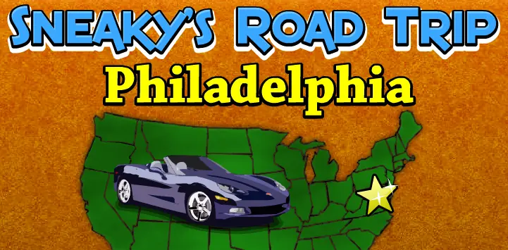 Sneaky's Road Trip: Philadelphia logo
