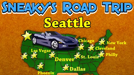 Sneaky's Road Trip: Seattle logo