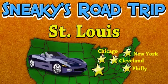 Sneaky's Road Trip: St. Louis logo