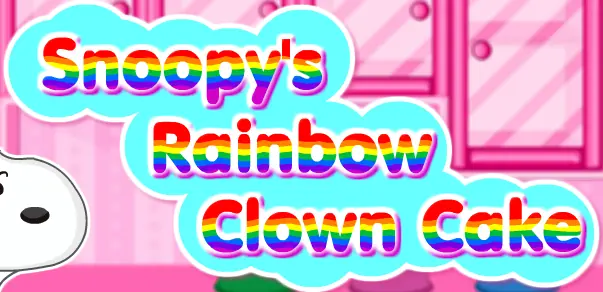 Snoopy's Rainbow Clown Cake logo