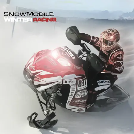 Snowmobile Winter Racing logo