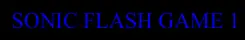 Sonic Flash Game 1 logo