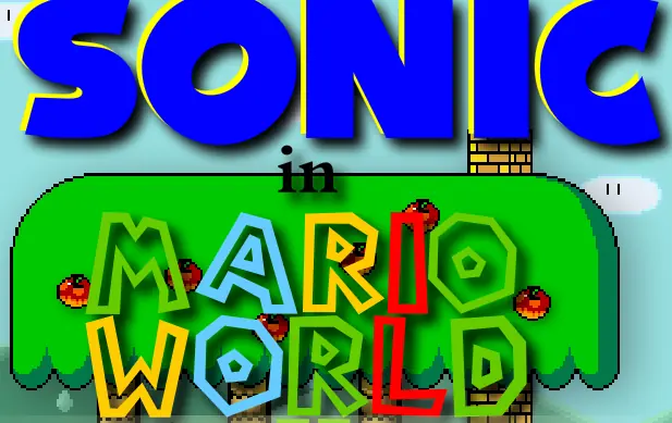 Sonic in Mario World 2 logo