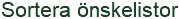 Sortera önskelistor logo
