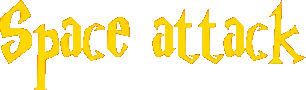 Space attack logo