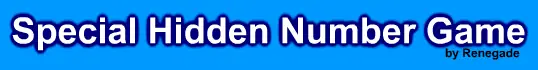 Special Hidden Number Game logo