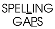 Spelling Gaps logo