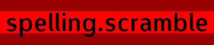 Spelling Scramble logo