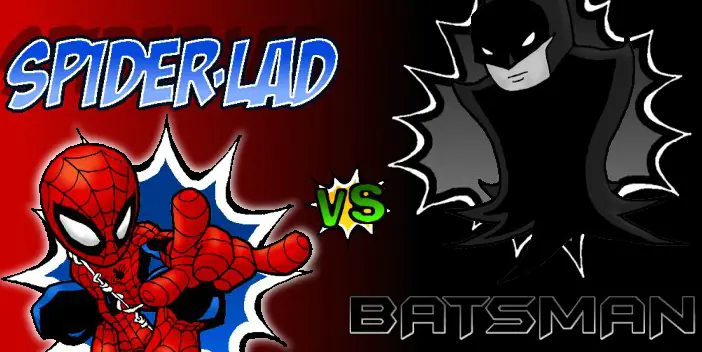 Spider-Lad vs Batsman logo