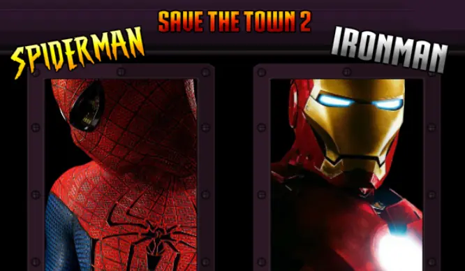 Spider-Man and Iron Man Save The Town 2 logo