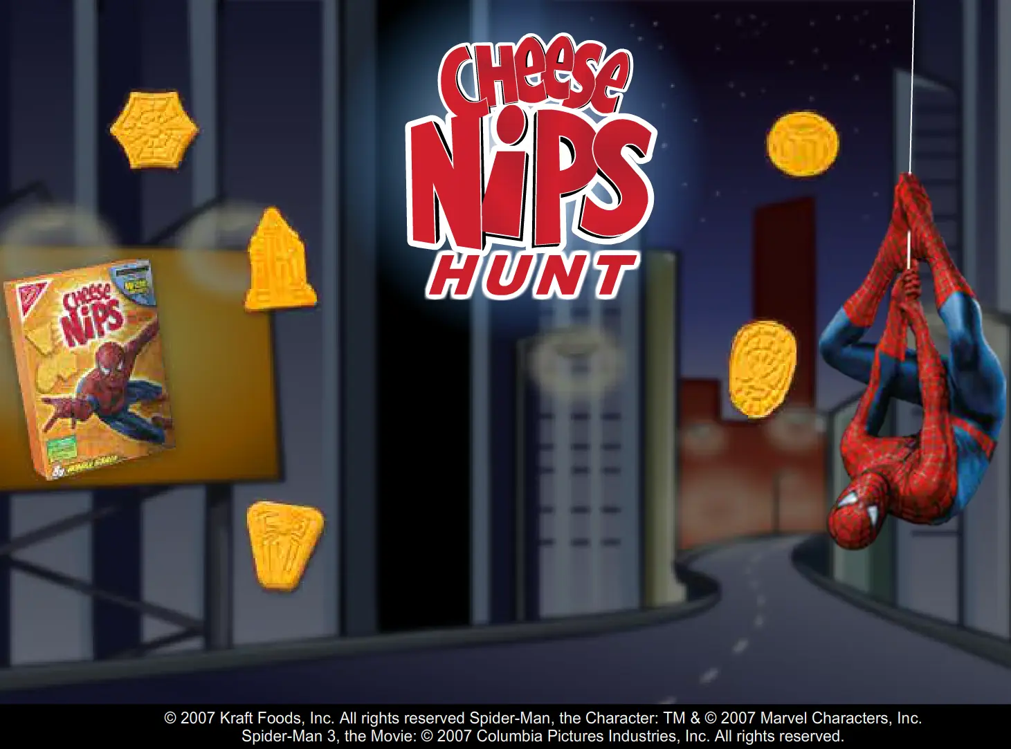Spider-Man Cheese Nips Hunt logo