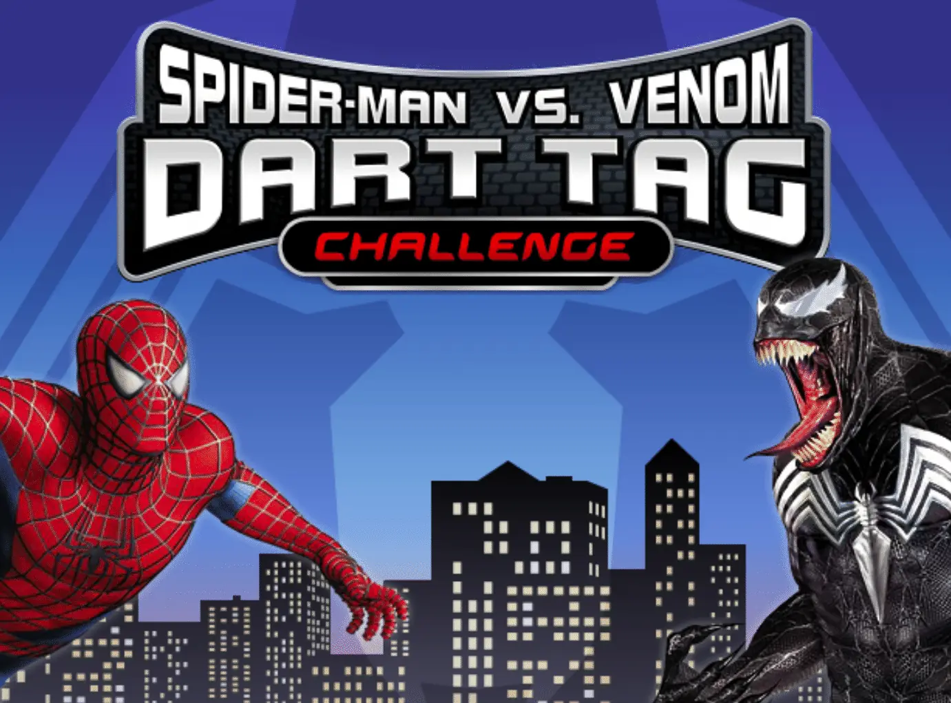 Spider-Man vs. Venom Dart Tag Challenge logo