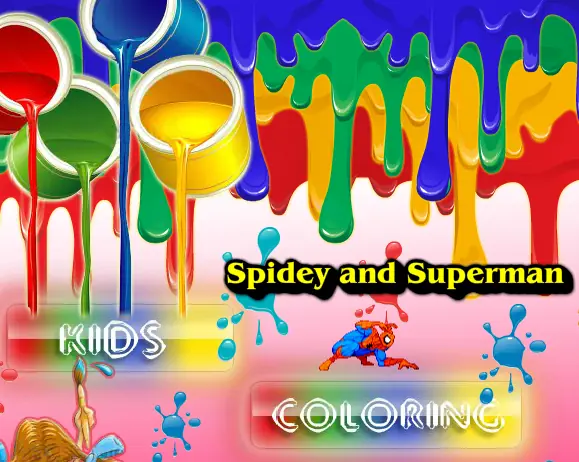 Spidey and Superman Kids Coloring logo