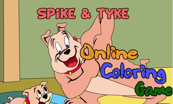 SPIKE & TYKE Online Coloring Game logo