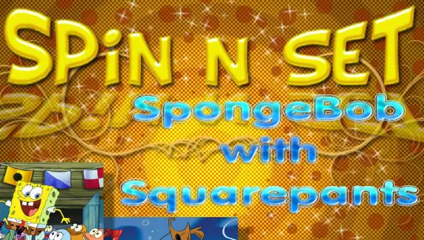 Spin N Set Spongebob with Squarepants logo