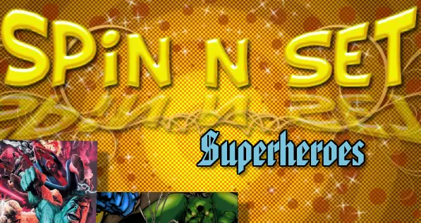 Spin N Set Superheroes logo