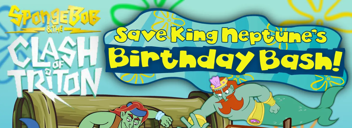 SpongeBob: Save King Neptune's Birthday Bash! logo