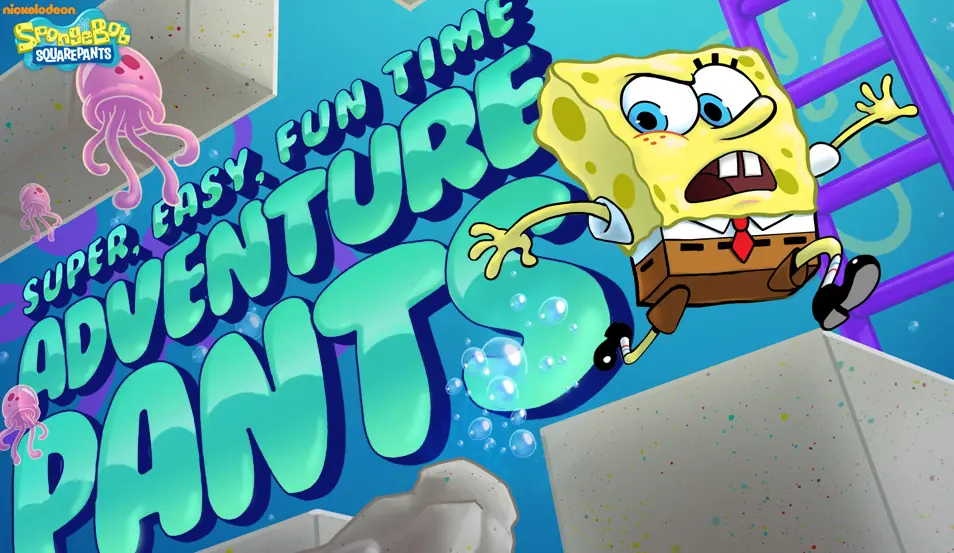 SpongeBob SquarePants: Super, Easy, Fun Time Adventure Pants logo